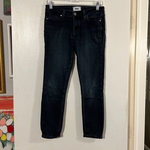 Paige verdugo crop blue denim jeans